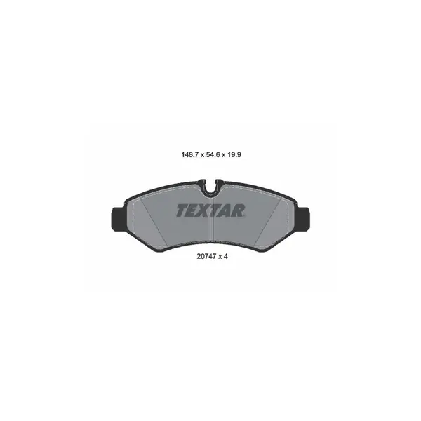 Set placute frana disc TEXTAR 2074701