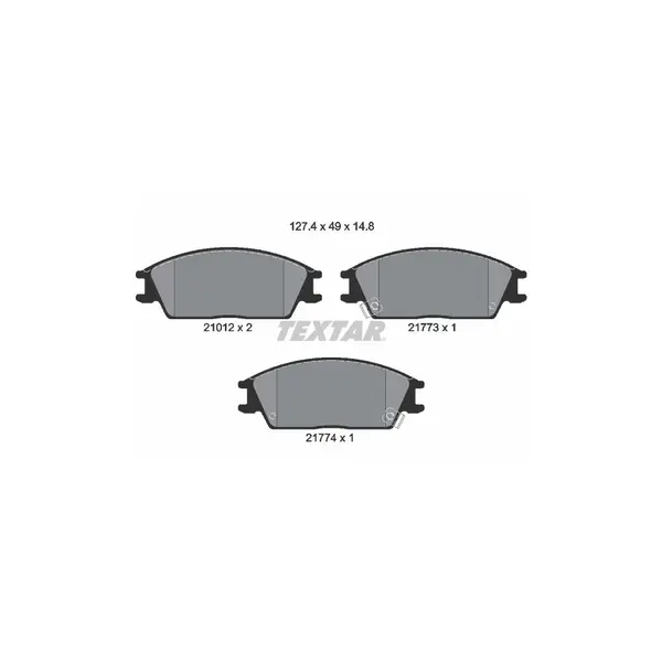 Set placute frana disc TEXTAR 2101202