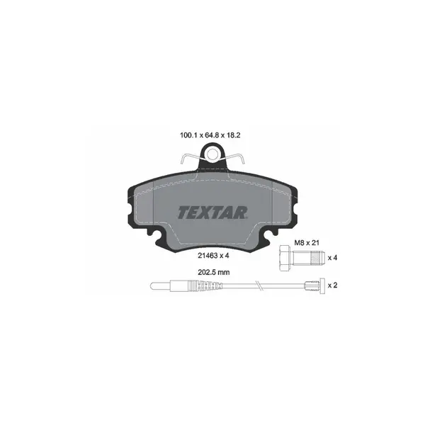 Set placute frana disc TEXTAR 2146304