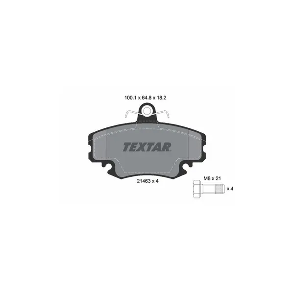 Set placute frana disc TEXTAR 2146306