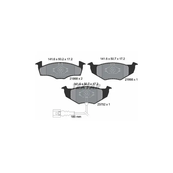 Set placute frana disc TEXTAR 2186801