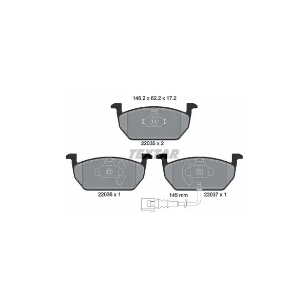 Set placute frana disc TEXTAR 2203501