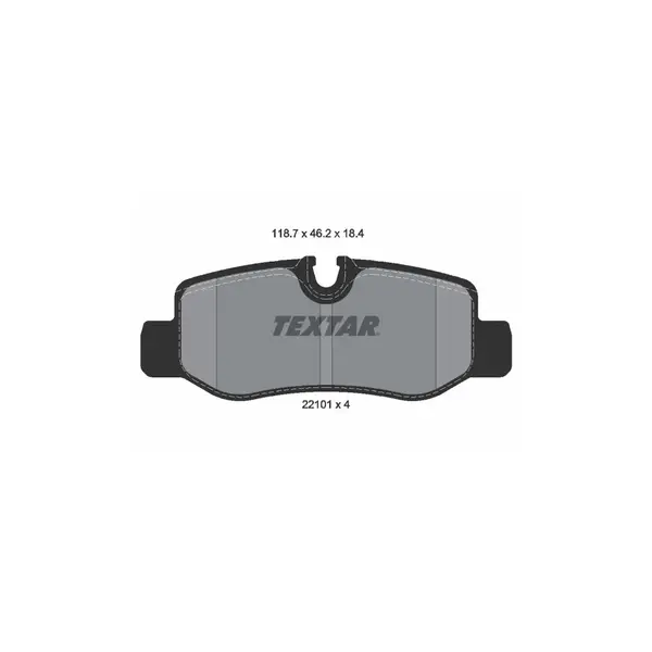 Set placute frana disc TEXTAR 2210101