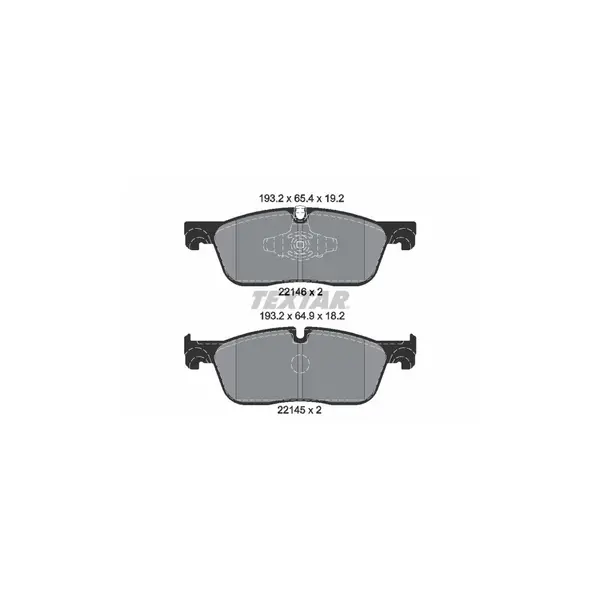 Set placute frana disc TEXTAR 2214601