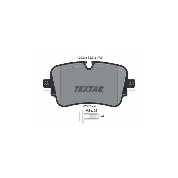 Set placute frana disc TEXTAR 2230701