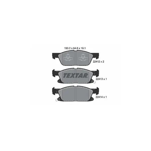 Set placute frana disc TEXTAR 2241201