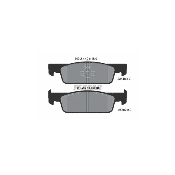 Set placute frana disc TEXTAR 2244801