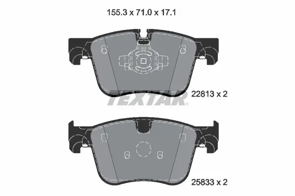 Set placute frana disc TEXTAR 2281301
