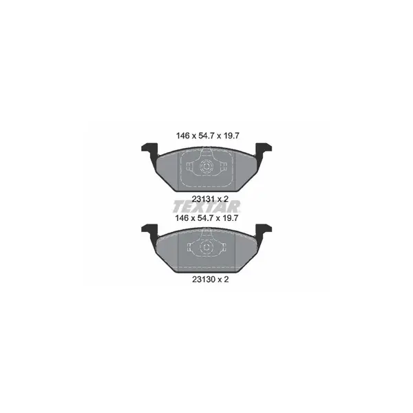 Set placute frana disc TEXTAR 2313001