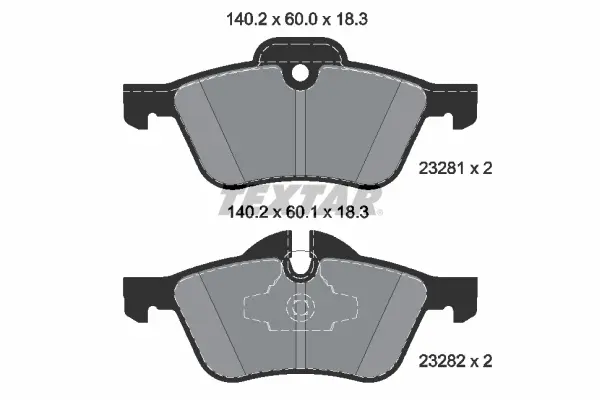 Set placute frana disc TEXTAR 2328101