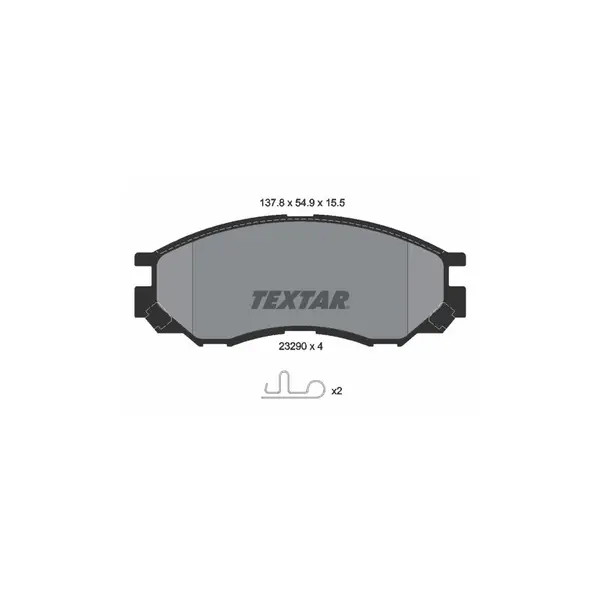Set placute frana disc TEXTAR 2329002