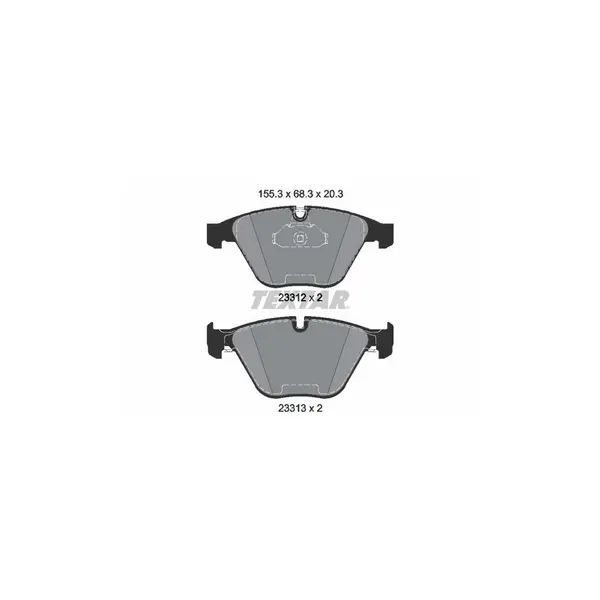 Set placute frana disc TEXTAR 2331211