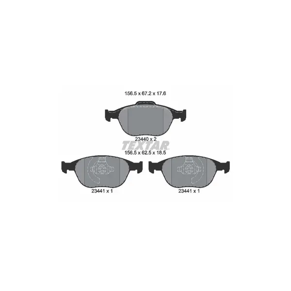 Set placute frana disc TEXTAR 2344004