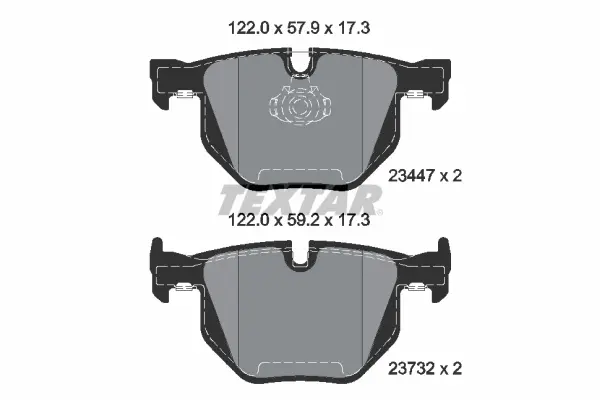 Set placute frana disc TEXTAR 2344704