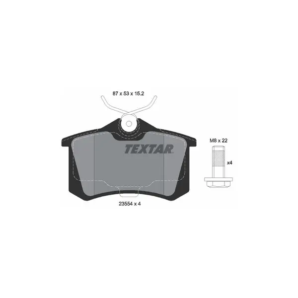 Set placute frana disc TEXTAR 2355401