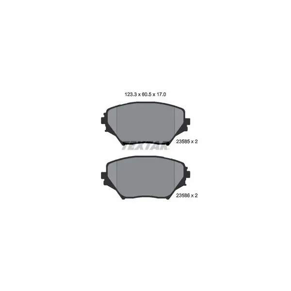 Set placute frana disc TEXTAR 2358501