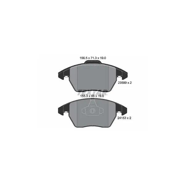 Set placute frana disc TEXTAR 2358901