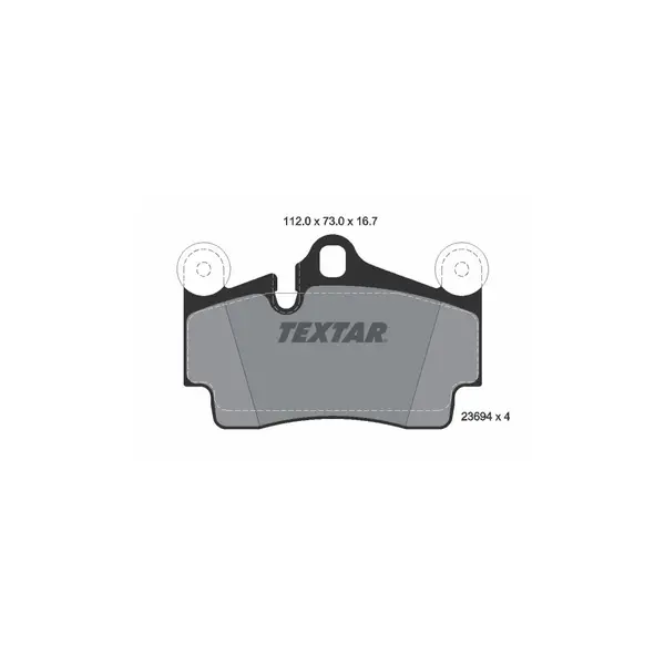 Set placute frana disc TEXTAR 2369402