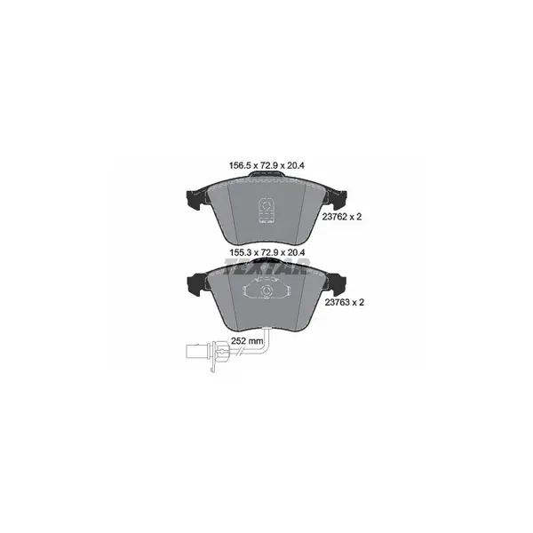 Set placute frana disc TEXTAR 2376201