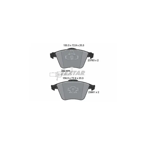 Set placute frana disc TEXTAR 2376302