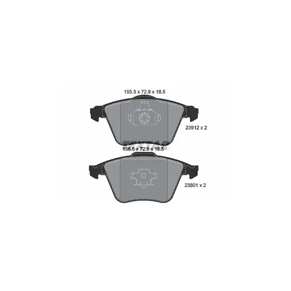 Set placute frana disc TEXTAR 2391201