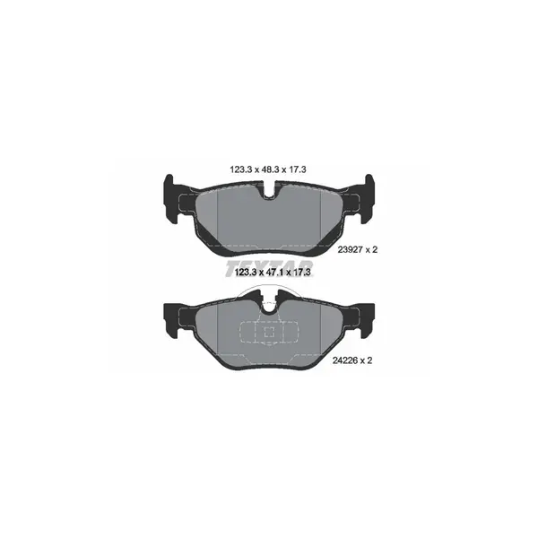 Set placute frana disc TEXTAR 2392701