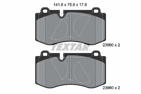Set placute frana disc TEXTAR 2396001