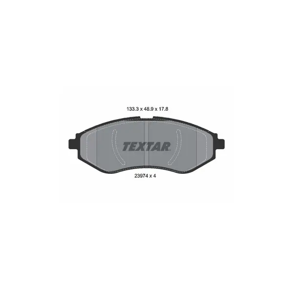 Set placute frana disc TEXTAR 2397401