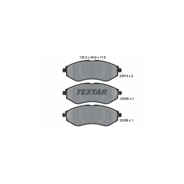 Set placute frana disc TEXTAR 2397406