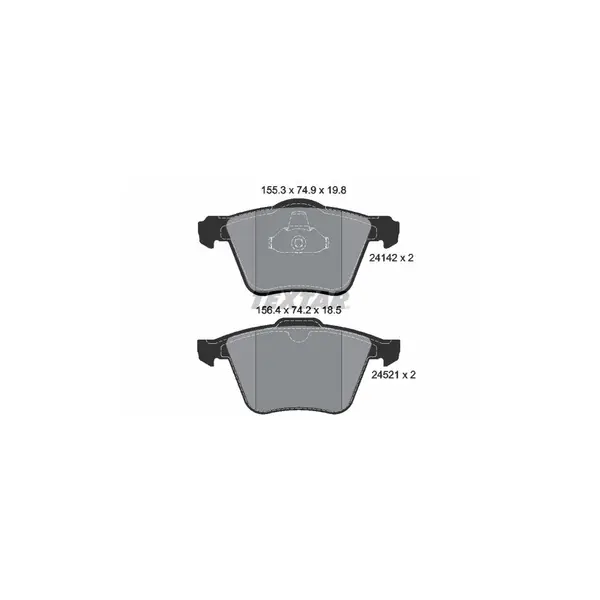 Set placute frana disc TEXTAR 2414201