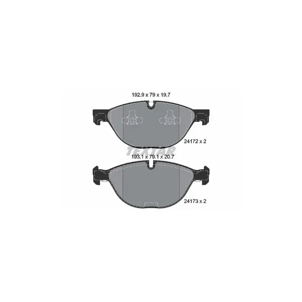 Set placute frana disc TEXTAR 2417201