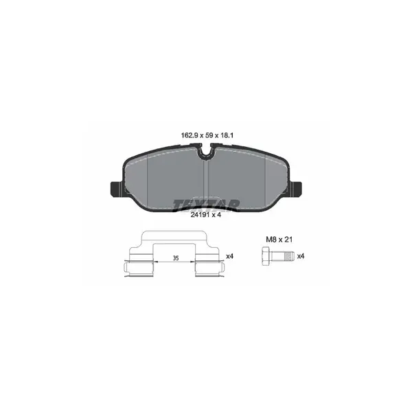 Set placute frana disc TEXTAR 2419101