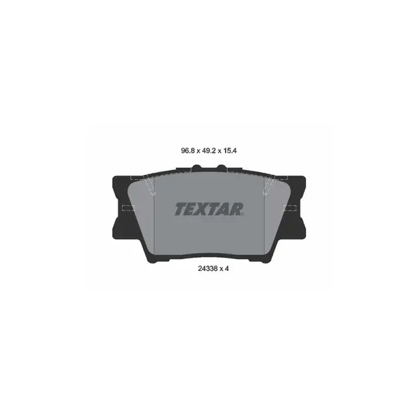 Set placute frana disc TEXTAR 2433801