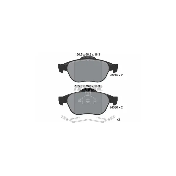Set placute frana disc TEXTAR 2453601