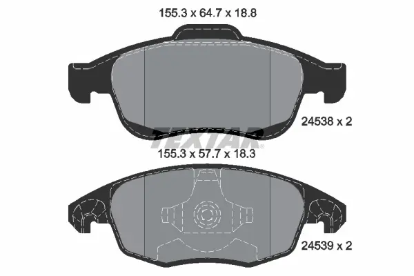 Set placute frana disc TEXTAR 2453801