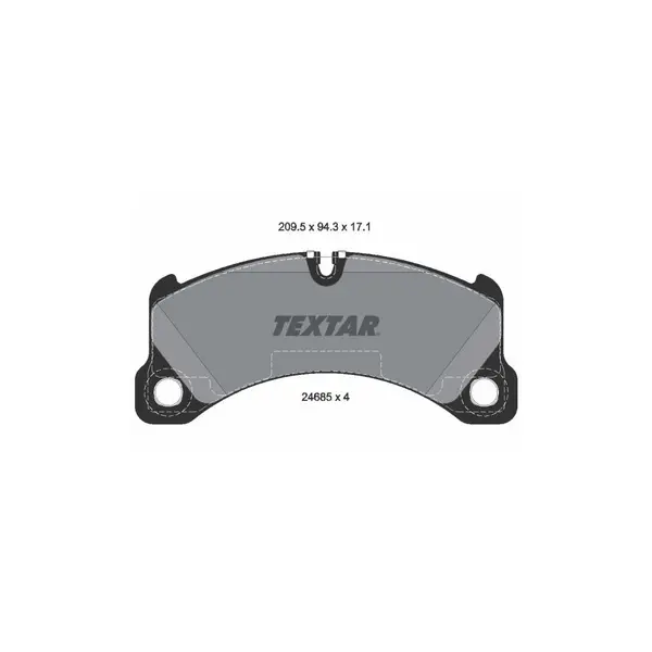 Set placute frana disc TEXTAR 2468501