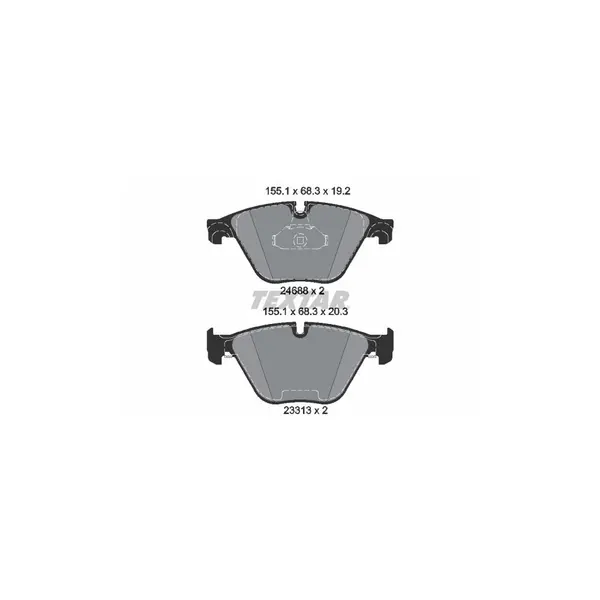 Set placute frana disc TEXTAR 2468801