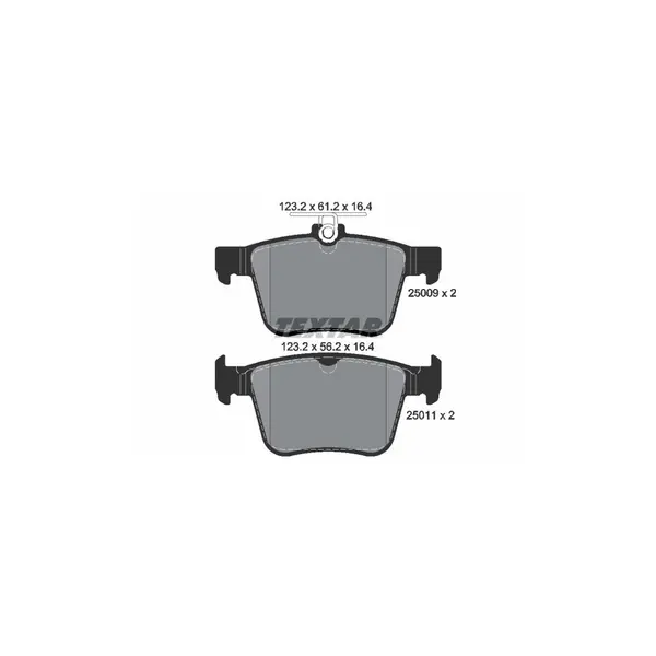 Set placute frana disc TEXTAR 2500901