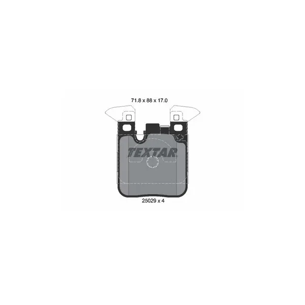 Set placute frana disc TEXTAR 2502902
