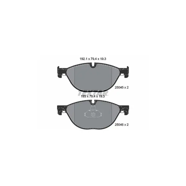Set placute frana disc TEXTAR 2504501