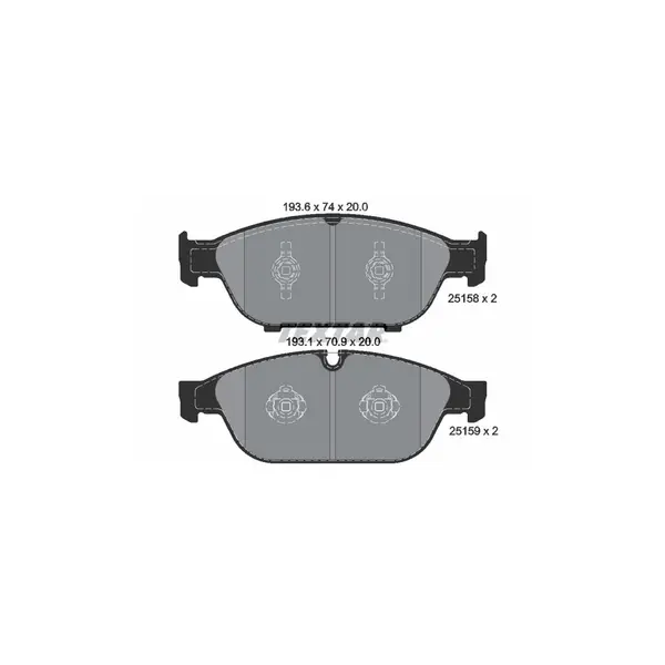 Set placute frana disc TEXTAR 2515802