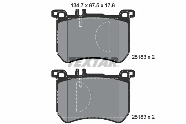 Set placute frana disc TEXTAR 2518301