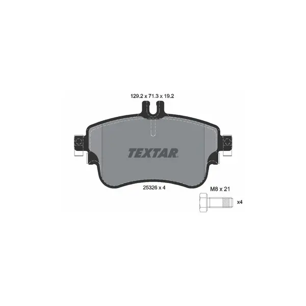 Set placute frana disc TEXTAR 2532601