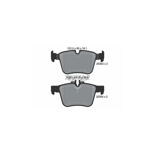 Set placute frana disc TEXTAR 2535301