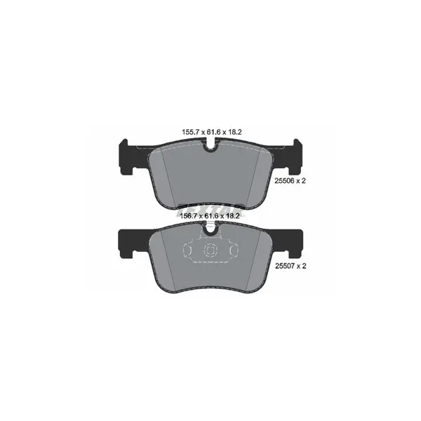 Set placute frana disc TEXTAR 2550601