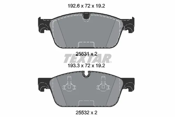 Set placute frana disc TEXTAR 2553101
