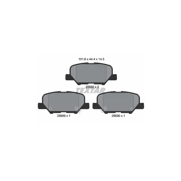 Set placute frana disc TEXTAR 2568801