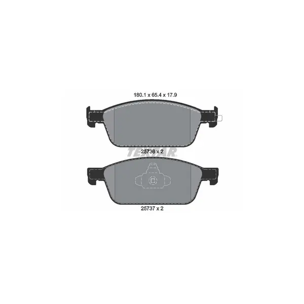 Set placute frana disc TEXTAR 2573601
