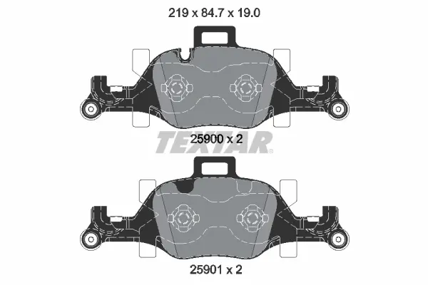 Set placute frana disc TEXTAR 2590001