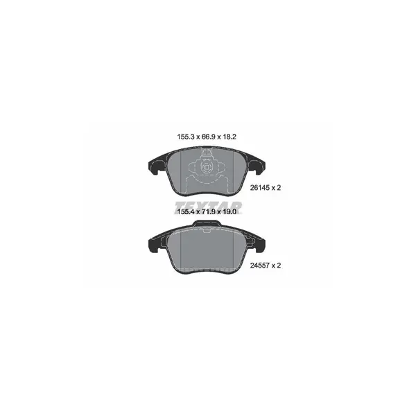 Set placute frana disc TEXTAR 2614501